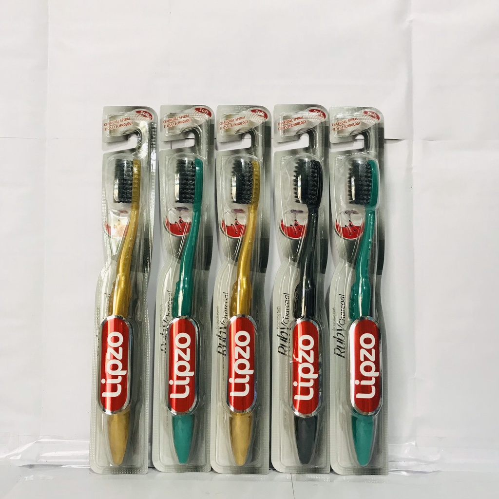 Bàn Chải Đánh Răng Lipzo Ruby Charcoal Dành Cho Nhạy Cảm