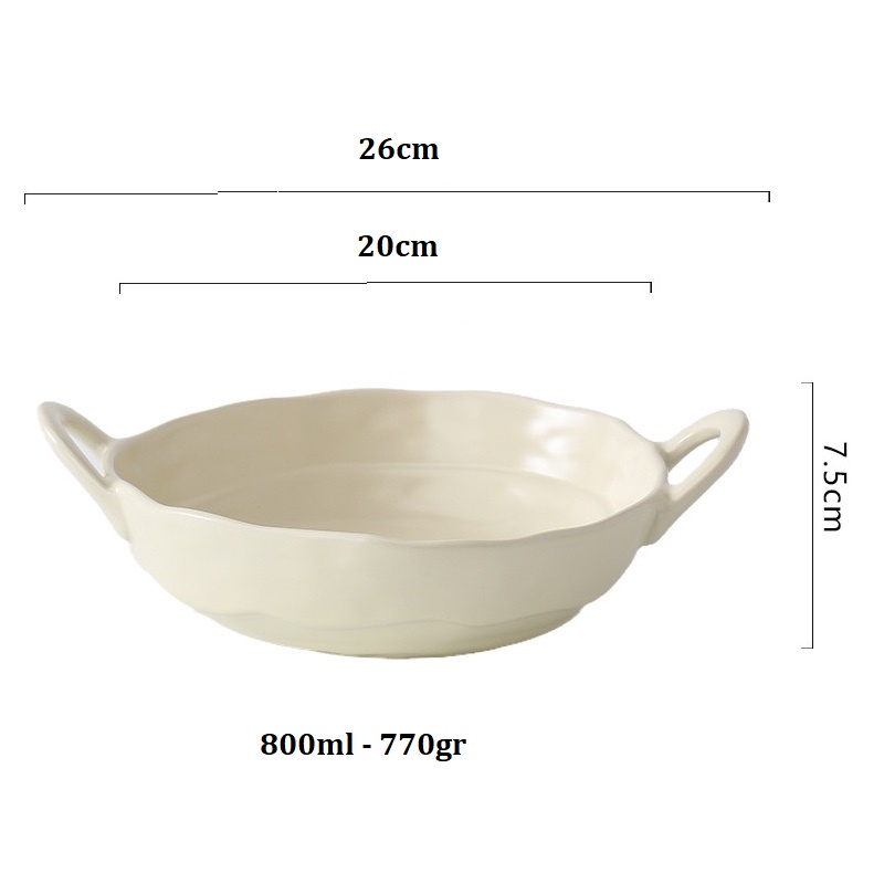 Thố nướng 2 quai kiểu Nhật màu pastel độc đáo - Tô canh Chén Dĩa bát đĩa nhà hàng sứ cao cấp không chì