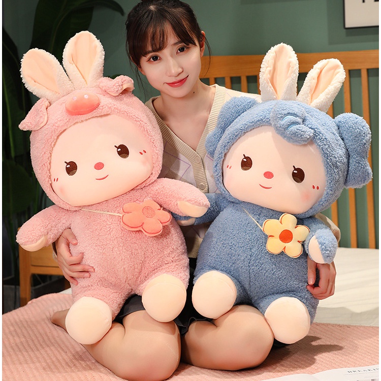 Thỏ Nhồi Bông Dễ Thương 28CM 35CM 50CM