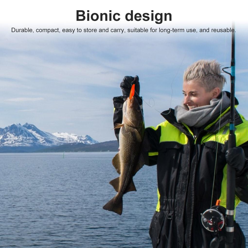 Bộ 10 Mồi Câu Cá Nhân Tạo Bằng PVC Kích Thước 7cm Loại 1