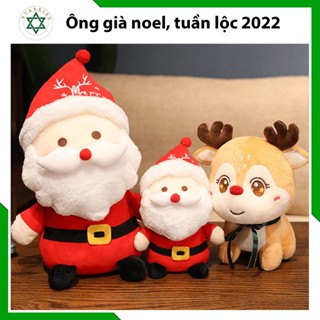 Ông già noel, tuần lộc nhồi bông, thú bông giáng sinh cao cấp