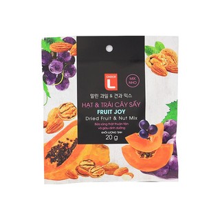 Hạt và trái cây sấy fruit joy mix nho choice l 20g