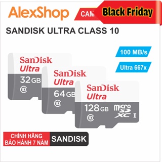 Thẻ Nhớ MicroSD SanDisk Ultra 16/32/64/128GB 100MB/s Chính Hãng Có Tem Chính Hãng