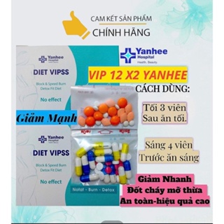 Giảm cân Cấp tốc Yanhee Vip 12 Plus X2 giảm nhanh an toàn Thái Lan