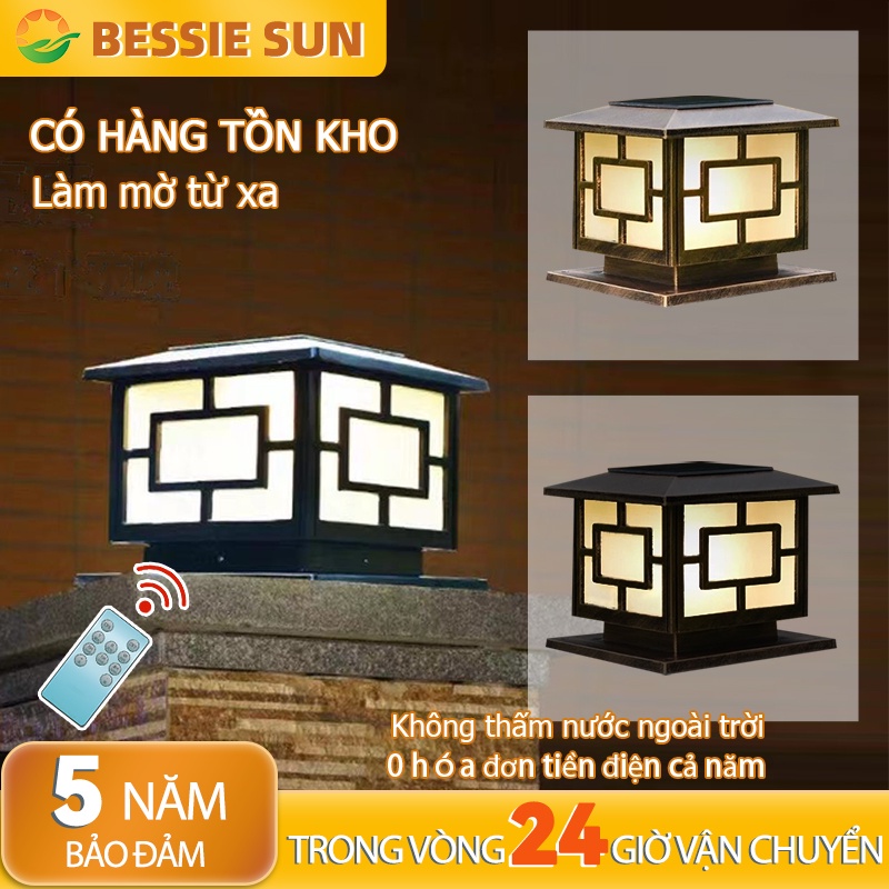 【Cổ phiếu Việt Nam:7 màu】Bessie Sun Thương hiệu chất liệu nhôm cao cấp Điện (220V)+Đèn cổng rào sân vườn Năng Lượng Mặt Trời Kèm Trụ Đèn Cảm Biến Tự Động Chống Nước 25cm/30cm/40cm Cho Sân Vườn Nhà Đẹp 4 Màu đỏ trắng ấm áp tự nhiên