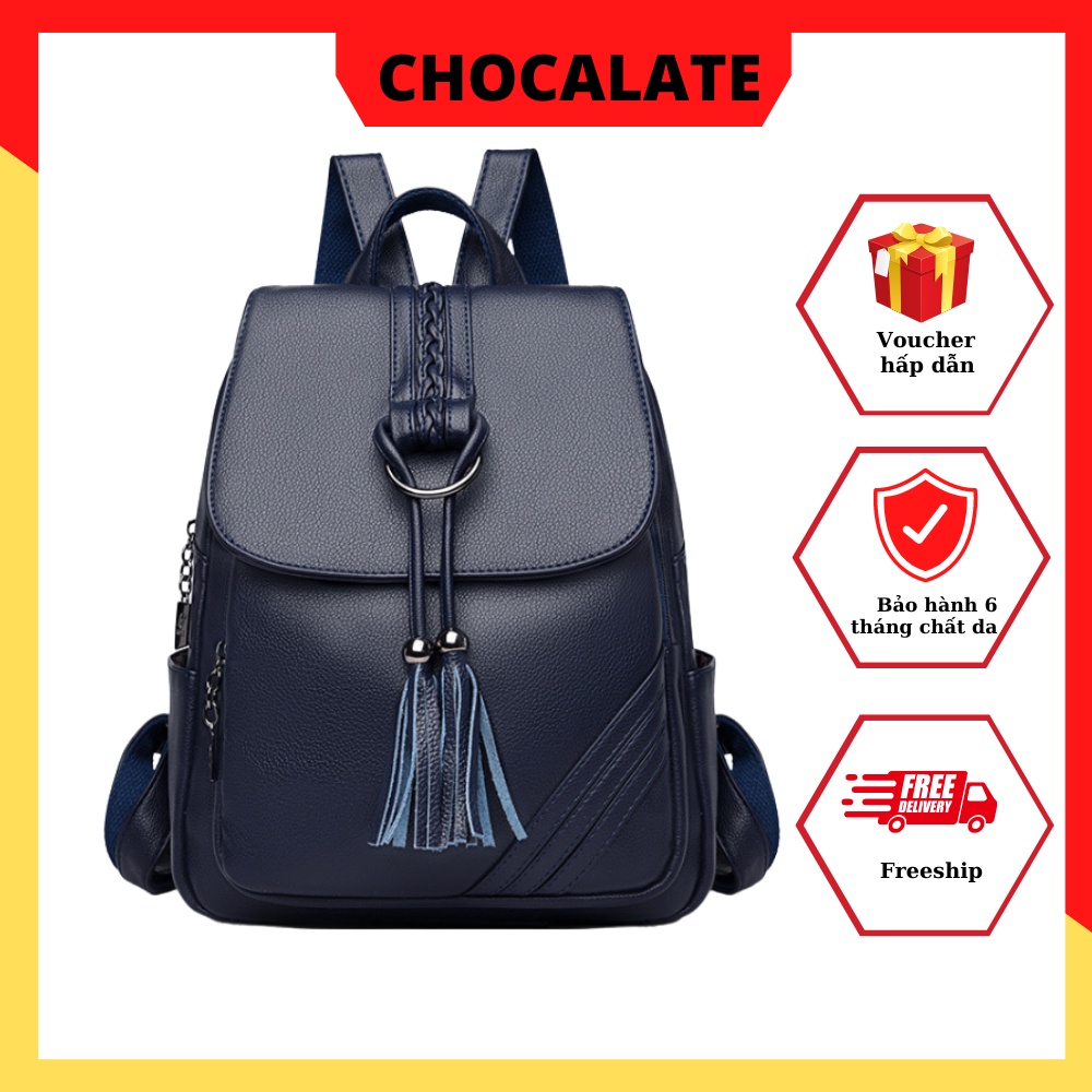 Balo da nữ thời trang CHOCALATE da mềm đẹp chống thấm nước tốt, đi chơi đi công sở siêu xinh