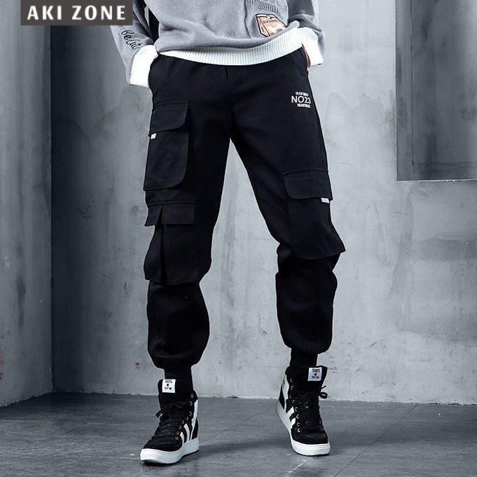 Quần Jogger Kaki Dáng Suông Rộng Có Size Lớn Phong Cách Thời Trang Hàn Quốc 2022 Cho Nam Giới