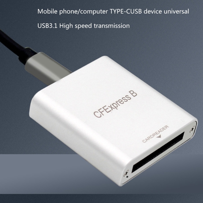 Đầu Đọc Thẻ Cfexpressemory USB3.1 10Gbps Type B Bằng Nhôm Nhỏ Gọn