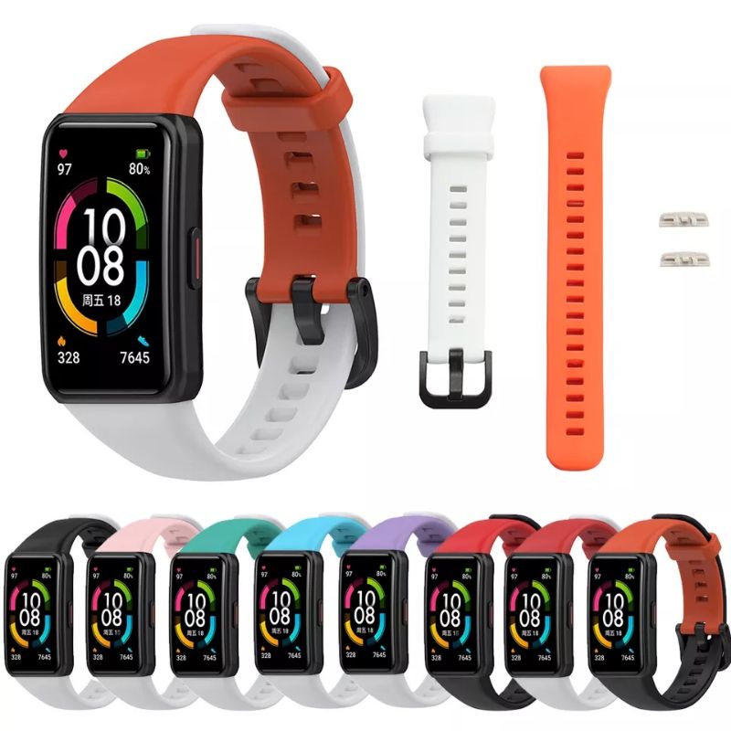 Dây Đeo SILICON thời trang 2 màu dành Cho Huawei band 6