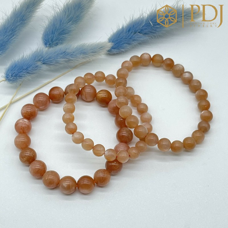 Vòng tay đá Mặt trời ( Sunstone) PDJ - Tặng kèm hộp đựng cao cấp -  PDJ000018 - Trang sức PDJ