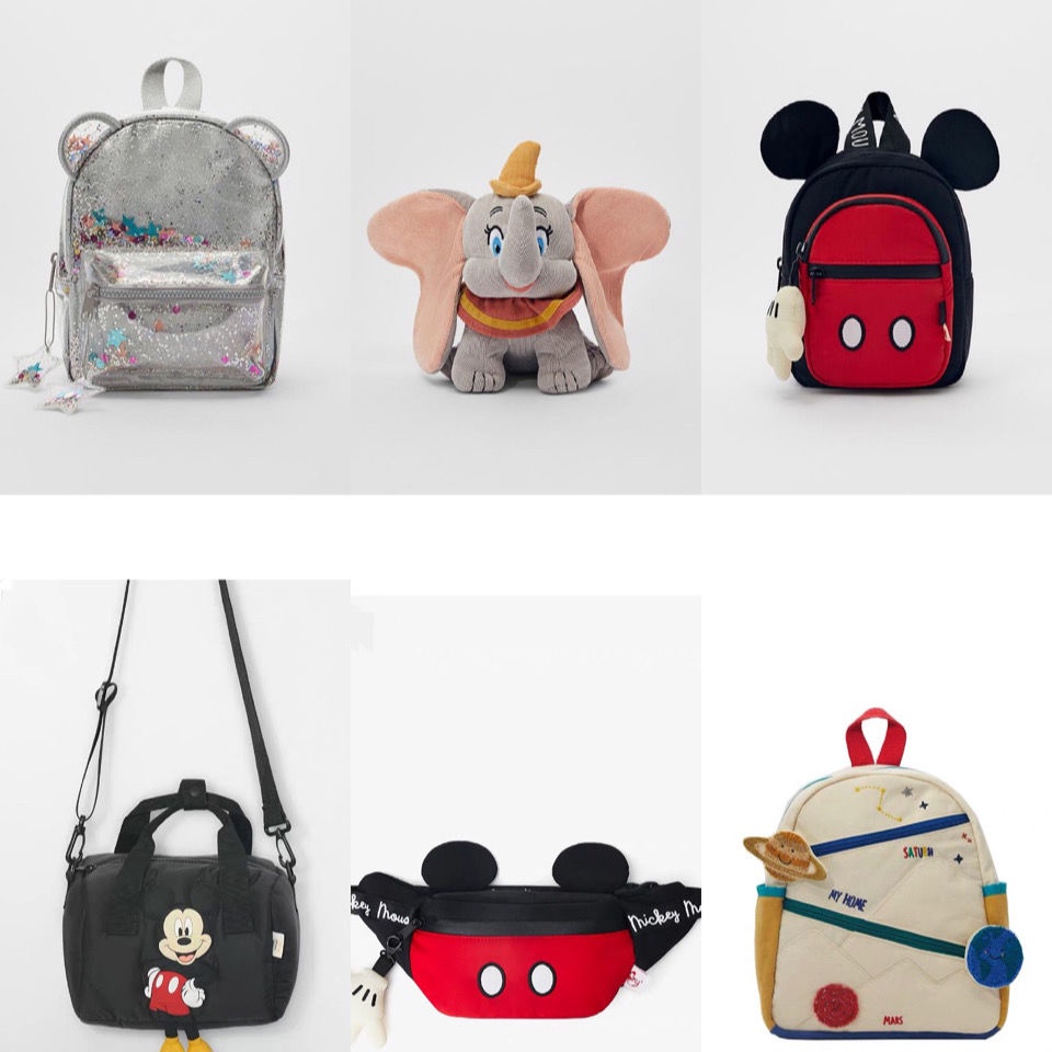 Balo Chần Bông Mini In Hình Chuột Mickey Minnie Thời Trang Zara Đáng Yêu Dành Cho Trẻ