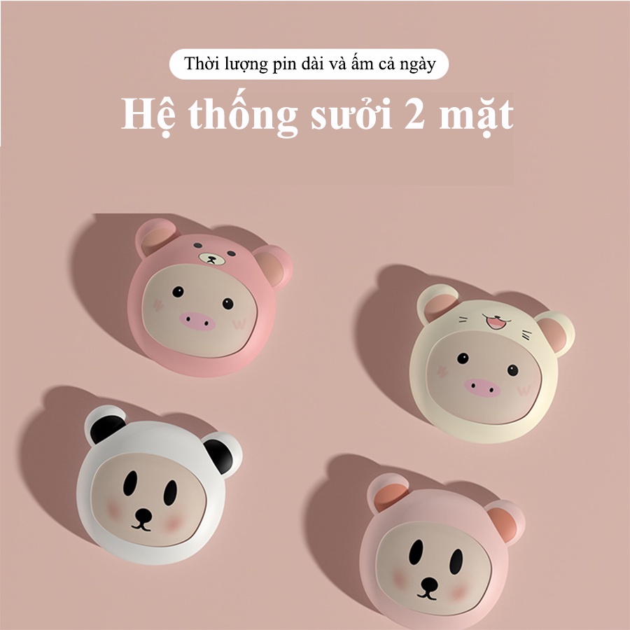 Máy sưởi ấm mini cầm tay nhỏ gọn sưởi ấm lâu dung lượng pin 1000mAh