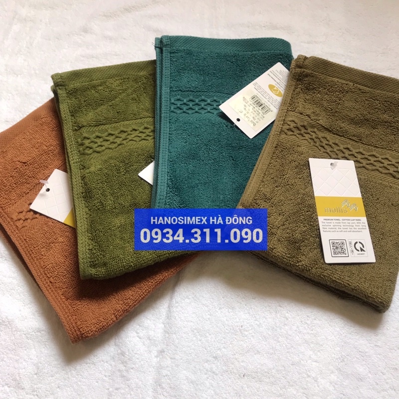 Khăn mặt Mollis HM2X - 30x45cm sợi cotton lapyarn cao cấp