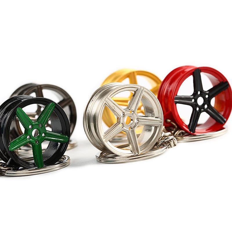 Car Key Ring Modified Rim Rim Wheel Metal Te37 BBS Handbag Pendant Model Toy JDM gl97