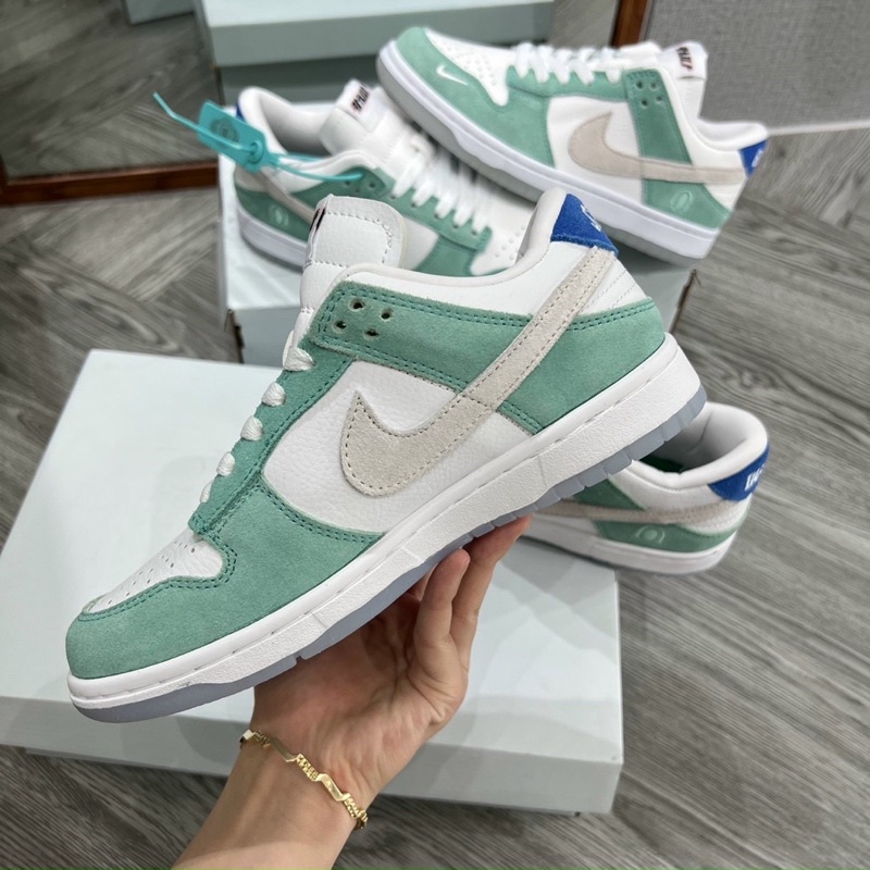 Giày thể thao sneaker Jd sb busan, Jd sb dunk xanh mới bản cao cấp nam nữ ảnh thật