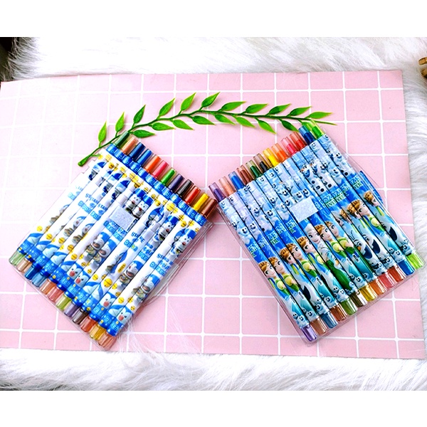 Sáp Vặn 12 Màu Dài Rolling Crayon 12 Màu