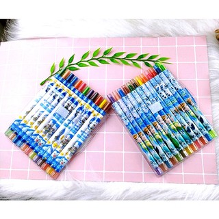 Sáp Vặn 12 Màu Dài Rolling Crayon 12 Màu (2525-12) ( Bé Trai, Bé Gái )