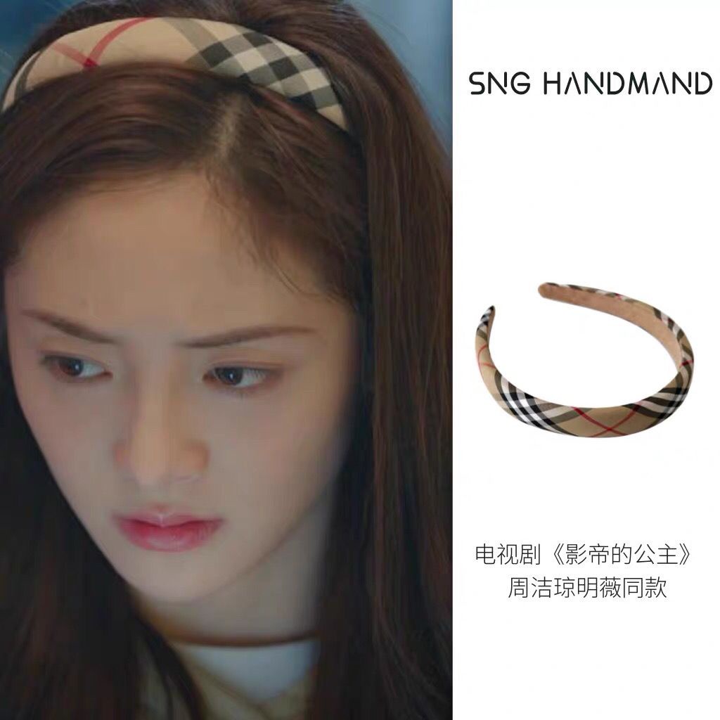 BURBERRY Băng Đô Cài Tóc Họa Tiết Đầu Lâu Phong Cách Retro Thời Trang Mùa Hè Cho Nữ