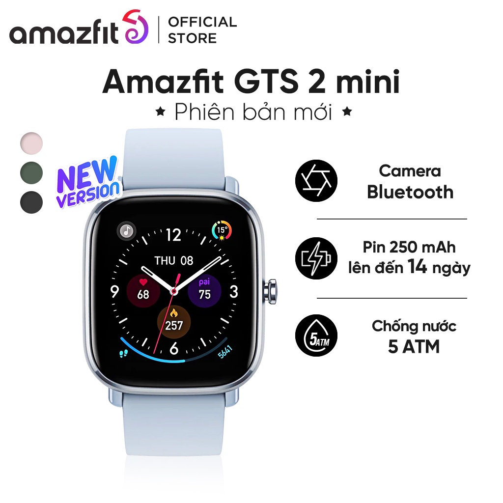 Đồng hồ thông minh Amazfit GTS 2 mini (phiên bản mới) - Hàng Chính Hãng - Bảo Hành 12 Tháng