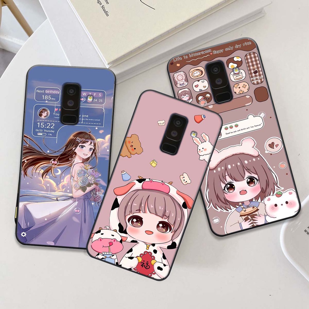 Ốp Samsung A6 2018 / A6 Plus / A6+ bộ hình cô gái cá tính, cute