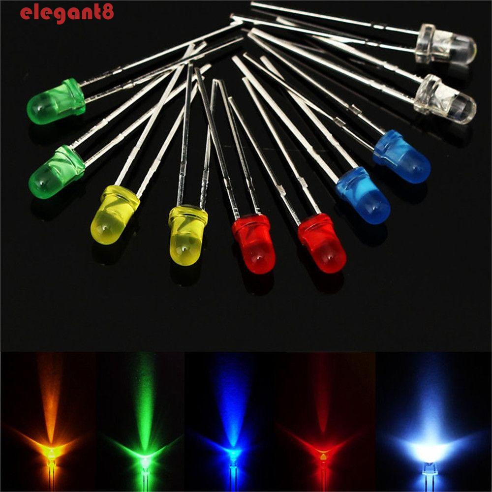 Bộ 200 Đèn LED Diode Nhiều Màu Sắc Siêu Sáng 5mm Kèm Hộp Đựng