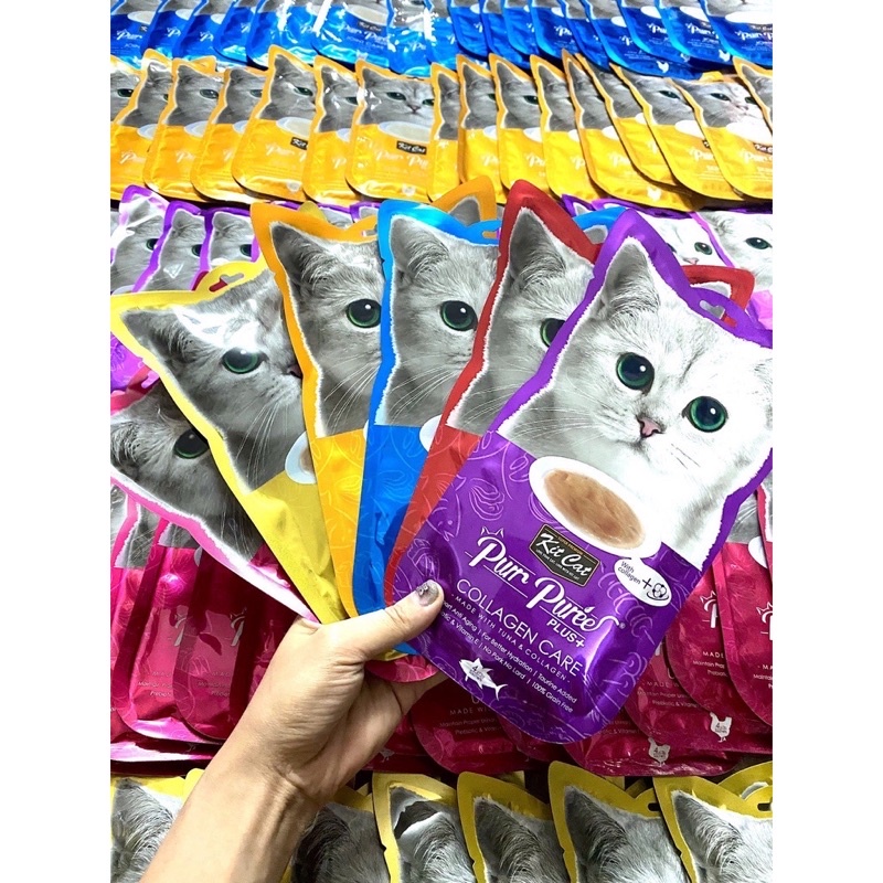 Súp thưởng hỗ trợ chức năng Kitcat Purr Puree Plus+ cao cấp cho mèo 🐈