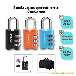 Ổ khóa vali du lịch 3 số hafele hàng chính hãng ổ khóa số mini bảo vệ hành lý siêu chắc tiện lợi