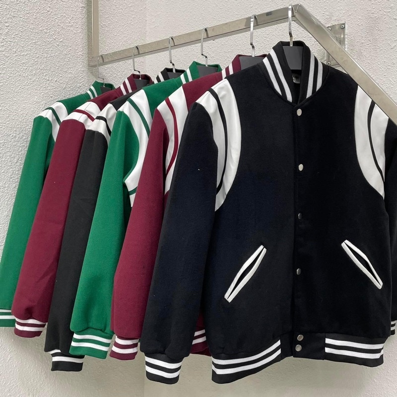 Áo khoát bomber teddy chất vải dạ siêu dày đẹp