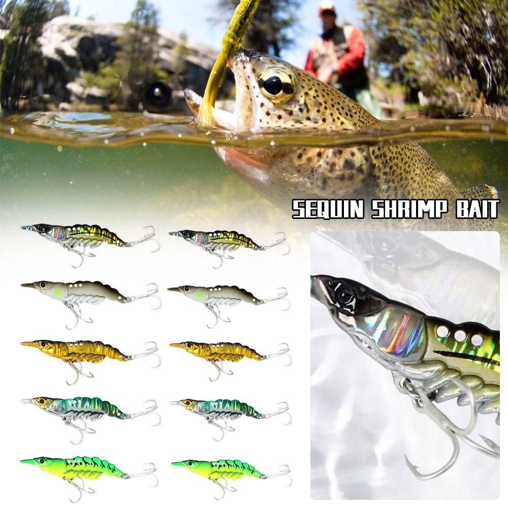 Mồi Câu Cá Giả Hình Tôm Bằng Kim Loại Cứng 11g / 14g