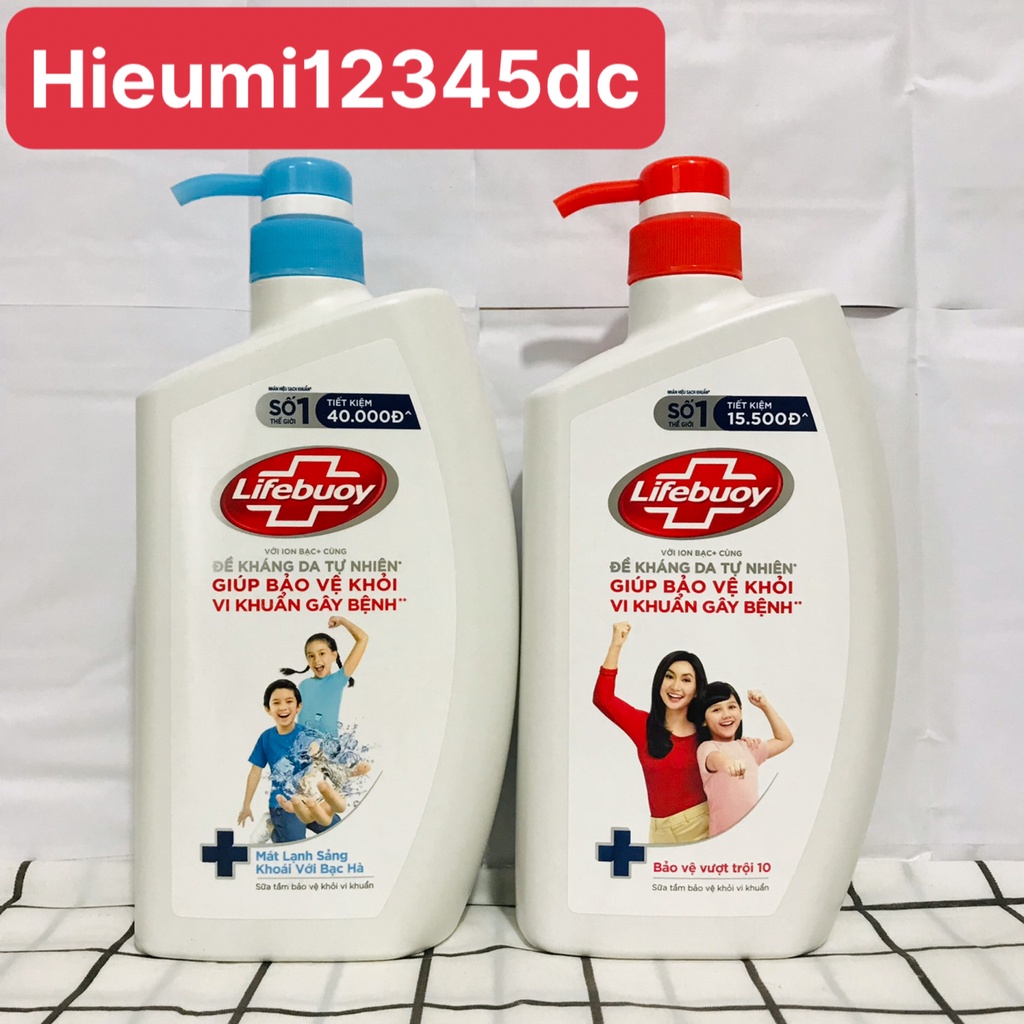 SỮA TẮM LIFEBUOY CHAI 850ML TẶNG KÈM DẦU GỘI CLEAR 70G