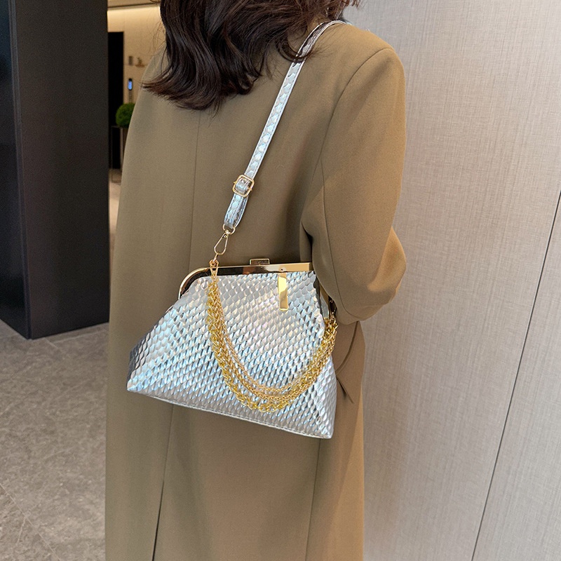 IELGY Túi Đeo Vai Phối Dây Xích Phong Cách retro Thời Trang Dành Cho Nữ