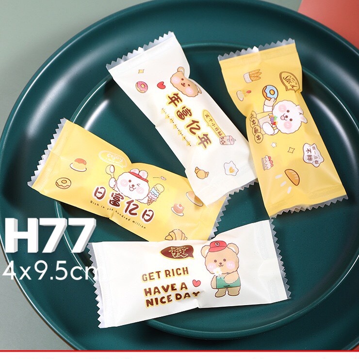 Túi kẹo nougat Thỏ vàng H77 (200c)