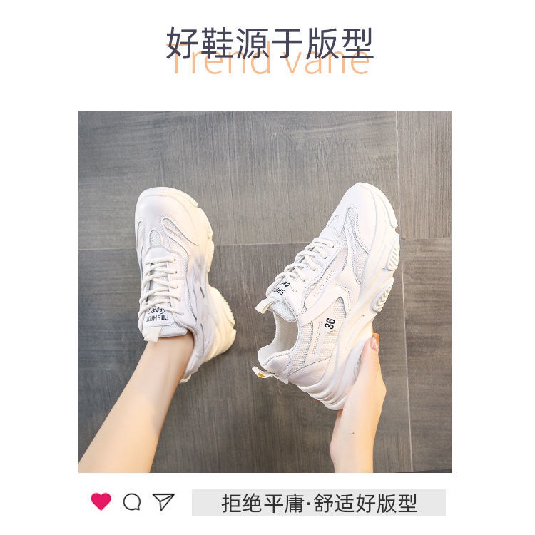 Giày Thể Thao Đế Dày Phối Lưới Thoáng Khí Phong Cách Mới Mùa Thu Cho Nữ Size 35-42 41