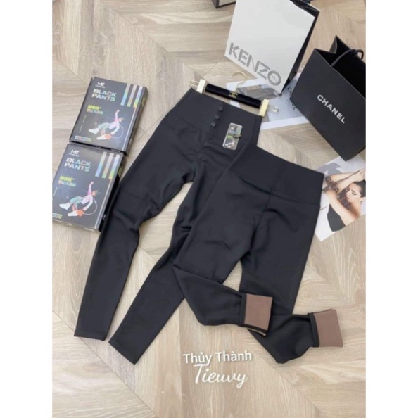 Quần legging lót lông 3 khuy hàng QCL1 - AnnaShop