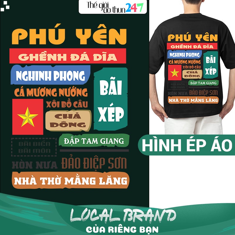 Hình ép nhiệt áo thun Phú Yên