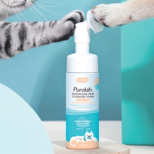 Bọt Nước Vệ Sinh Chân Chó Mèo Cature Purelab Waterless Paw Foam 150ml