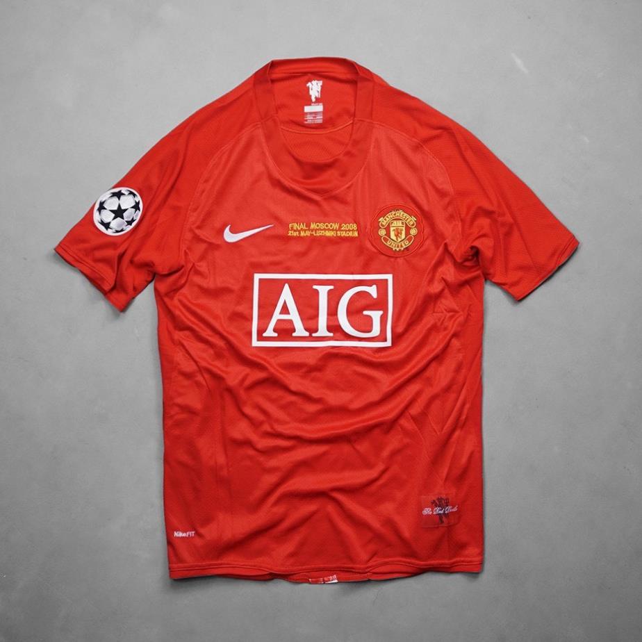 Bộ quần áo thể thao,áo đá bóng,áo thi đấu,đá banh Manchester United sân nhà,MU đỏ AIG 2007 - 2008 Hàng cao cấp nhất. !