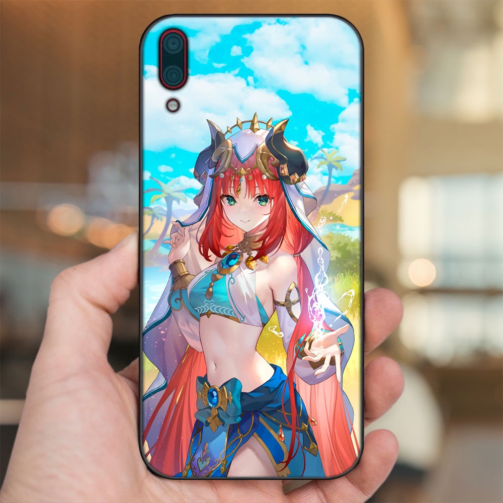 Ốp lưng Huawei Y7 Pro 2019 viền đen in hình Nilou Genshin Impact