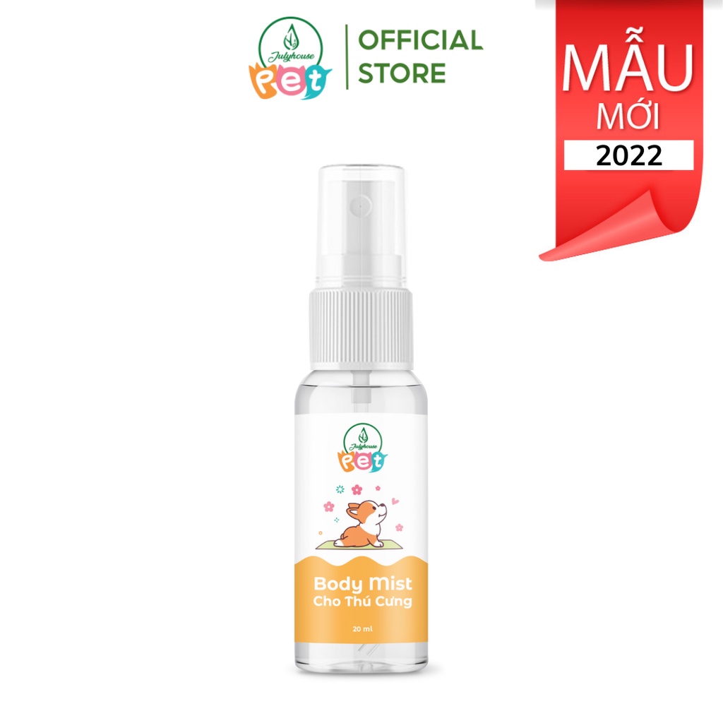 Body Mist cho thú cưng 100ml JULYHOUSE giúp dưỡng lông mượt, an toàn, khử khuẩn