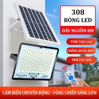 Đèn năng lượng mặt trời Max Tech 80W - 180W - 200W - 300W - 400W Solar Light - điều khiển từ xa - D1146