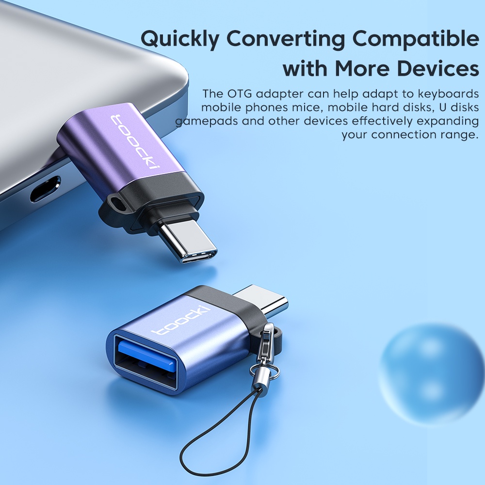 Đầu Chuyển Đổi OTG USB 3.0 Type C Đầu Đực Sang Đầu Cái Micro USB Type C Cho Samsung Xiaomi USB OTG