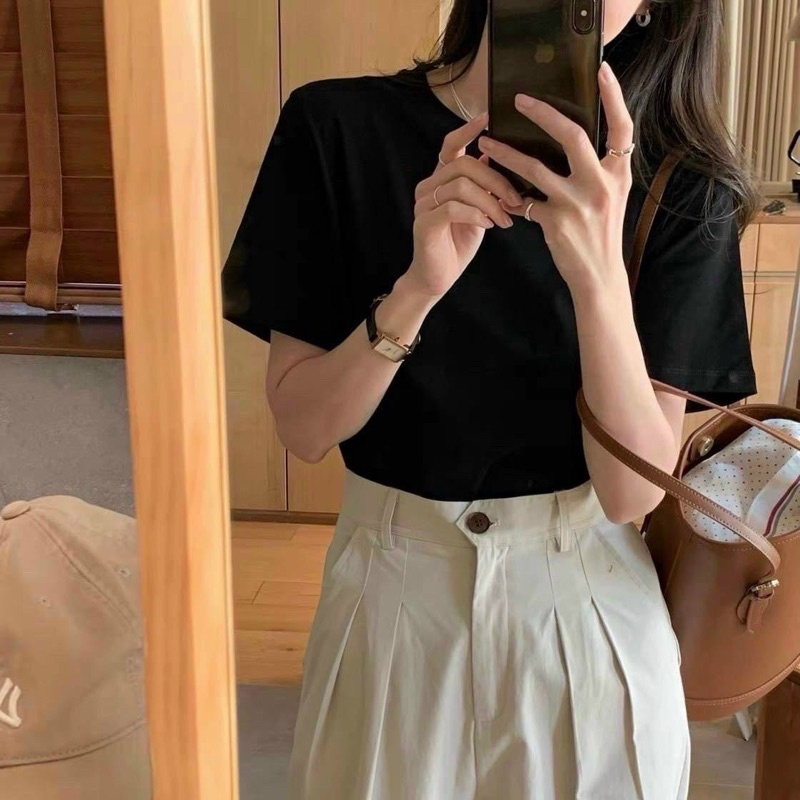 Áo thun trơn cotton