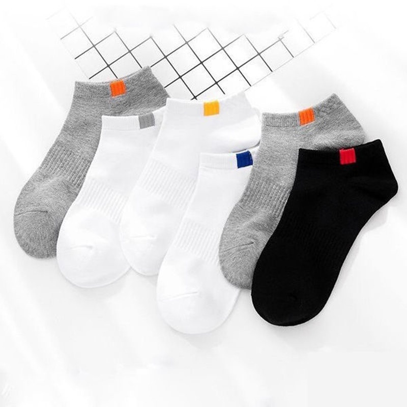 Tất Vớ Cổ Ngắn (Lẻ , Combo ) Cotton Màu Trơn Vải Hàn Mỏng Thoáng Khí 88342 Lamon Store