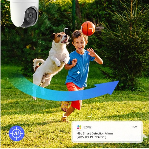 camera ip wifi ezviz h8c độ phân giải Full HD 1080P có màu ban đêm , báo động còi hú | BigBuy360 - bigbuy360.vn