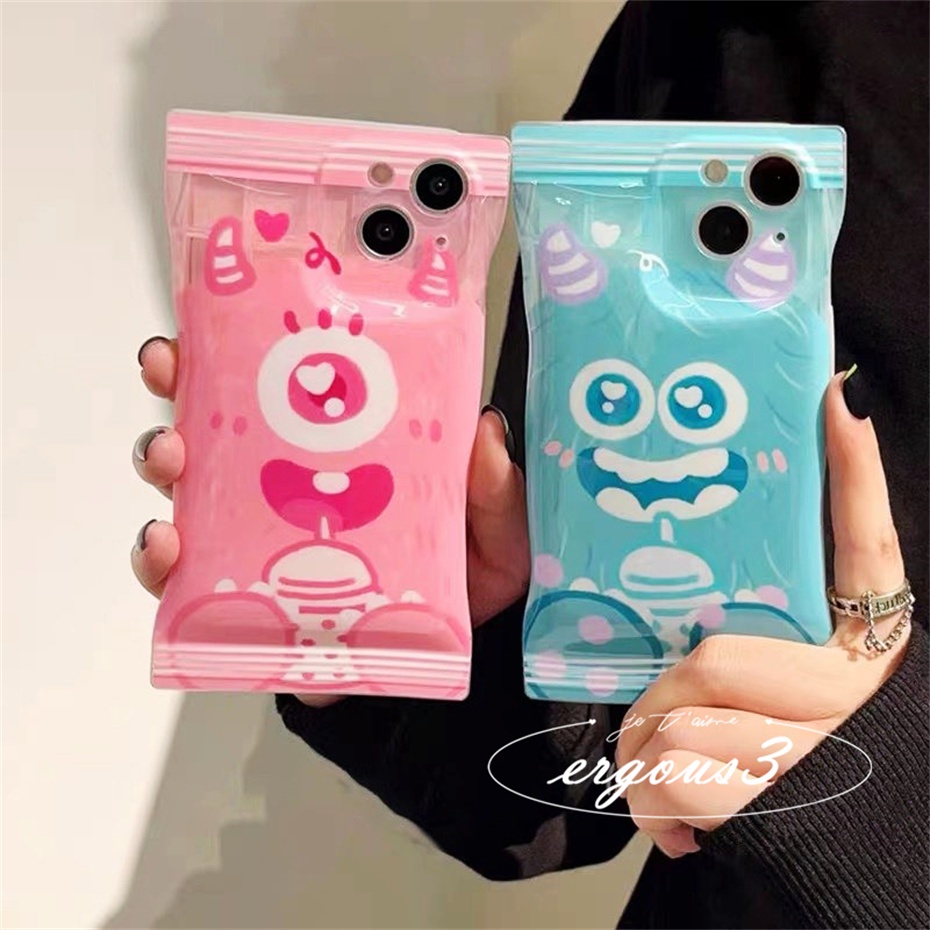 Ốp Điện Thoại Mềm Họa Tiết Quái Vật Hoạt Hình Cho iPhone 14 13 12 11 Pro Max SE2020 X XR Xs Max 7 8 6 6s Plus