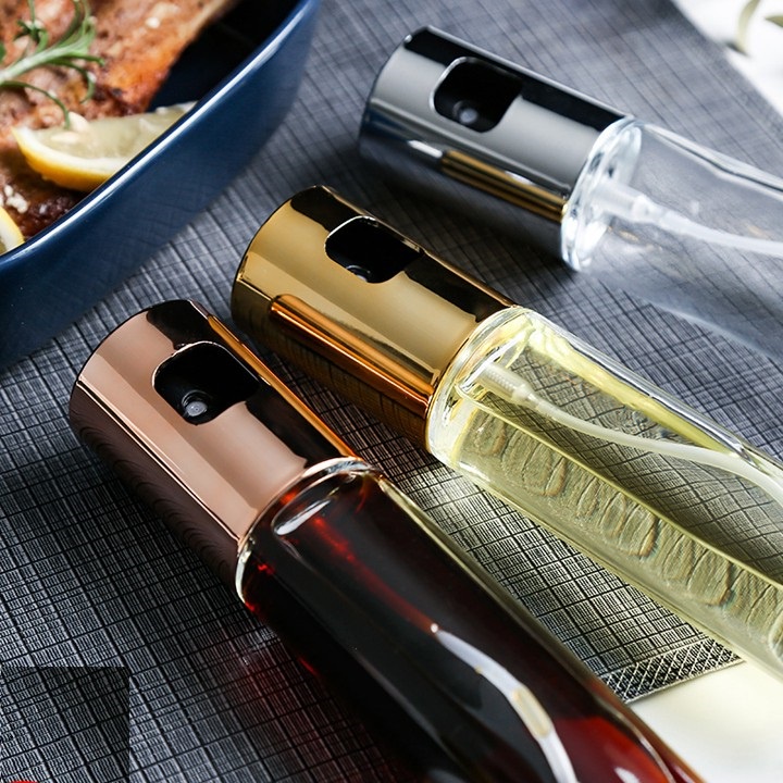 Bình Xịt Dầu Ăn Thủy Tinh, Chai Xịt Dầu Ăn Phun Sương Dùng Cho Nồi Chiên, Salad, Nướng 100ml (XDA01)