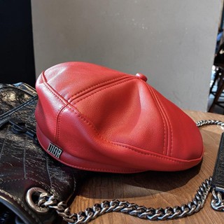 Mũ Beret Da Thời Trang Thu Đông Phong Cách Hàn Quốc Dành Cho Nữ