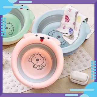 Chậu rửa mặt gấp gọn hình cún