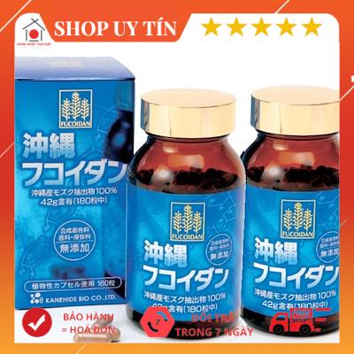 Viên tảo hỗ trợ ung thư Fucoidan Okinawa xanh 180 viên Nhật Bản