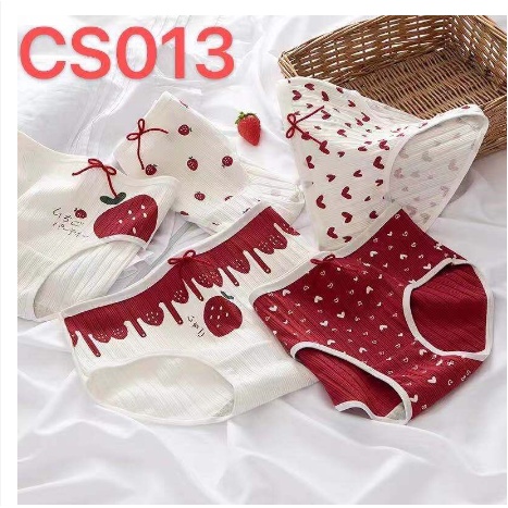 Set 5 quần lót cotton kute nhiều mẫu xinh yêu